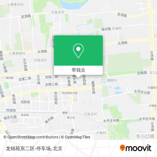 龙锦苑东二区-停车场地图