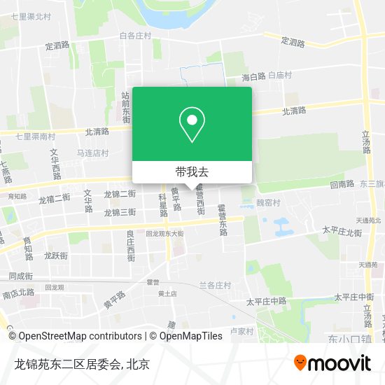 龙锦苑东二区居委会地图