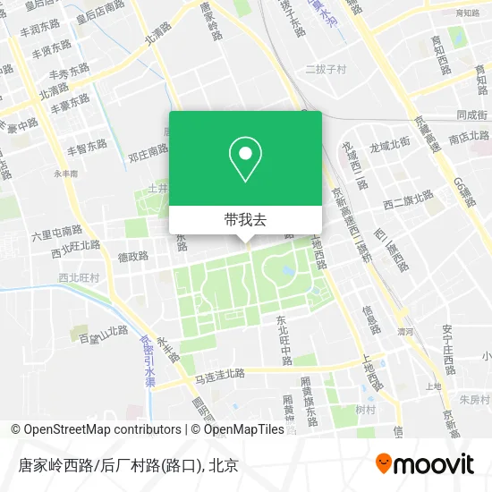 唐家岭西路/后厂村路(路口)地图