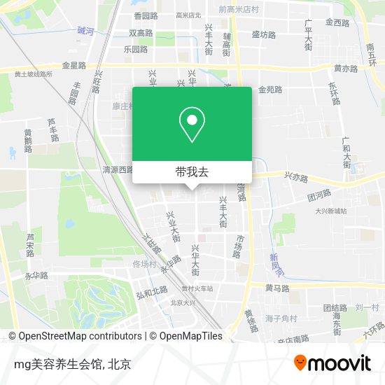 mg美容养生会馆地图
