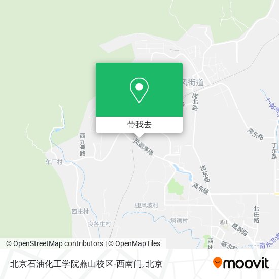 北京石油化工学院燕山校区-西南门地图