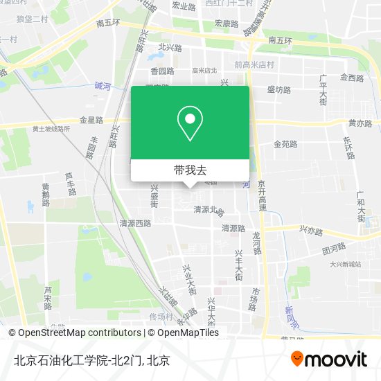 北京石油化工学院-北2门地图