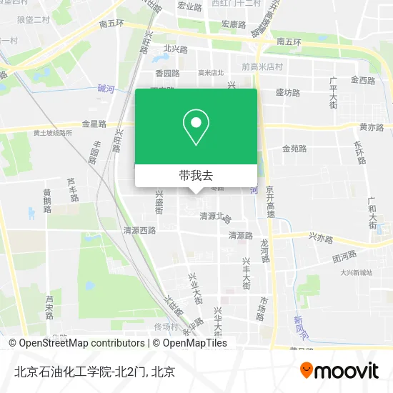 北京石油化工学院-北2门地图