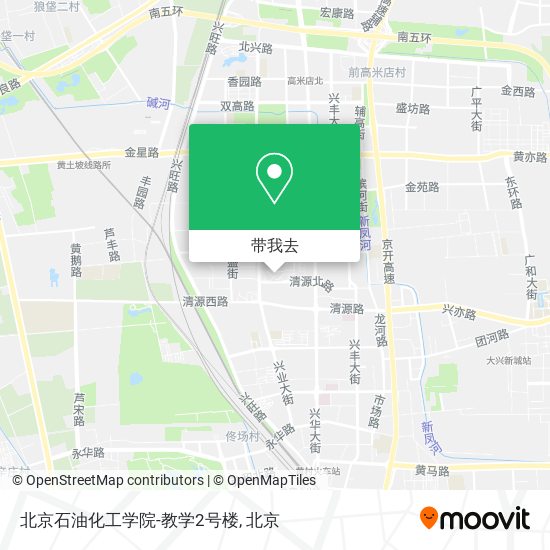 北京石油化工学院-教学2号楼地图