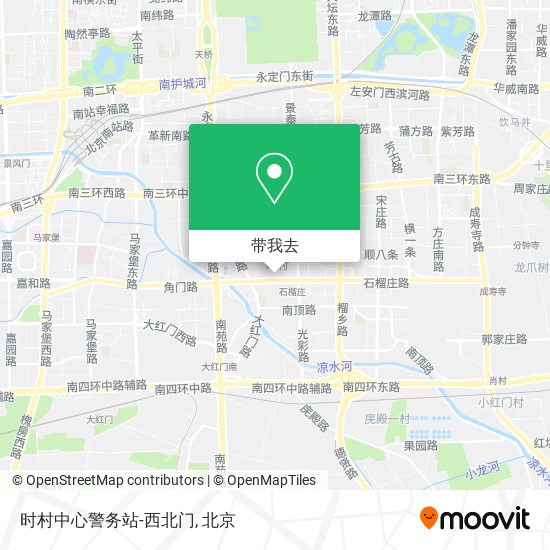 时村中心警务站-西北门地图