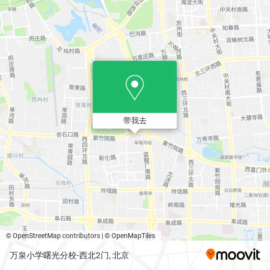 万泉小学曙光分校-西北2门地图