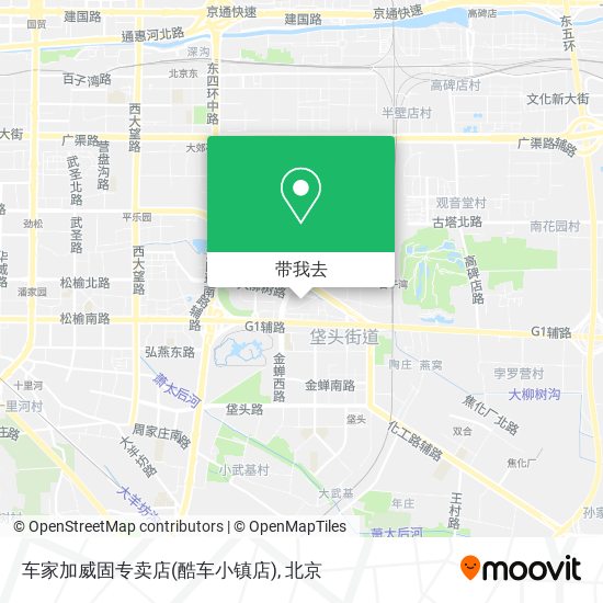 车家加威固专卖店(酷车小镇店)地图