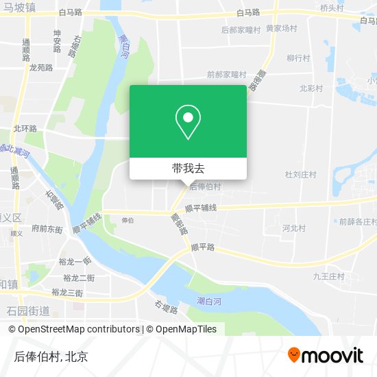 后俸伯村地图