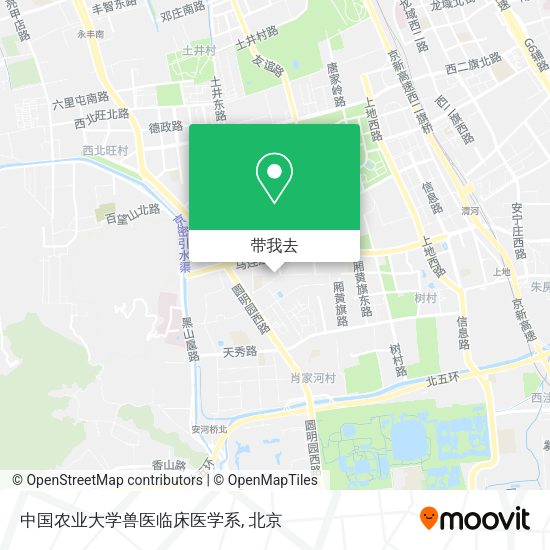 中国农业大学兽医临床医学系地图