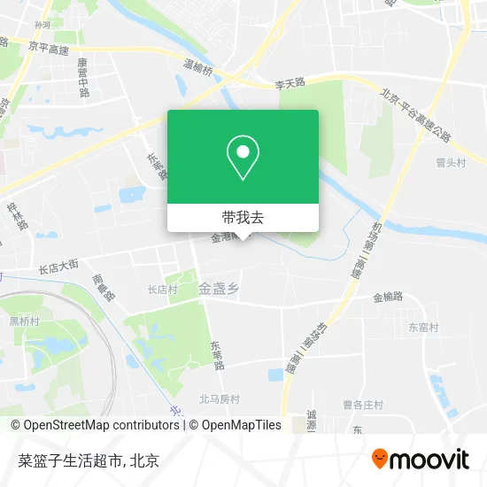 菜篮子生活超市地图