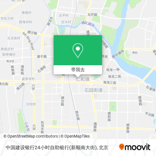 中国建设银行24小时自助银行(新顺南大街)地图