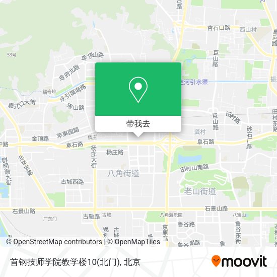 首钢技师学院教学楼10(北门)地图