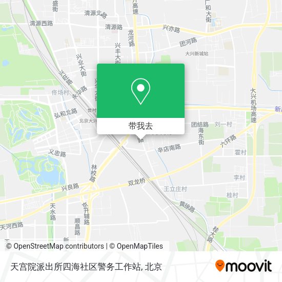 天宫院派出所四海社区警务工作站地图