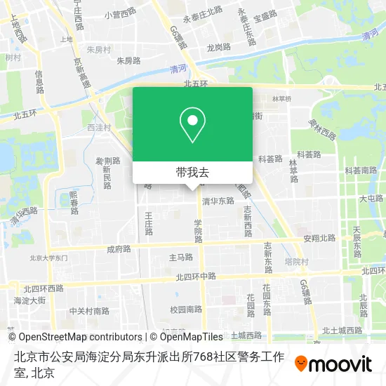 北京市公安局海淀分局东升派出所768社区警务工作室地图