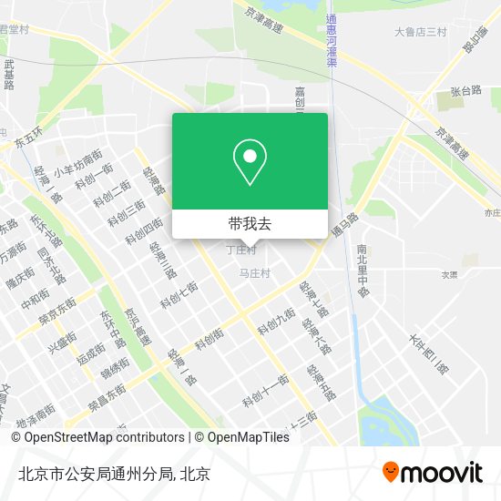 北京市公安局通州分局地图