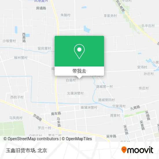 玉鑫旧货市场地图