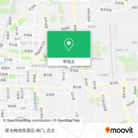 星光梅地亚酒店-南门地图