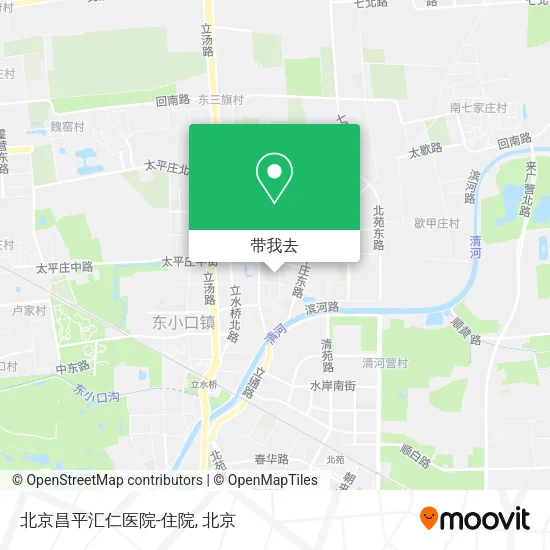北京昌平汇仁医院-住院地图