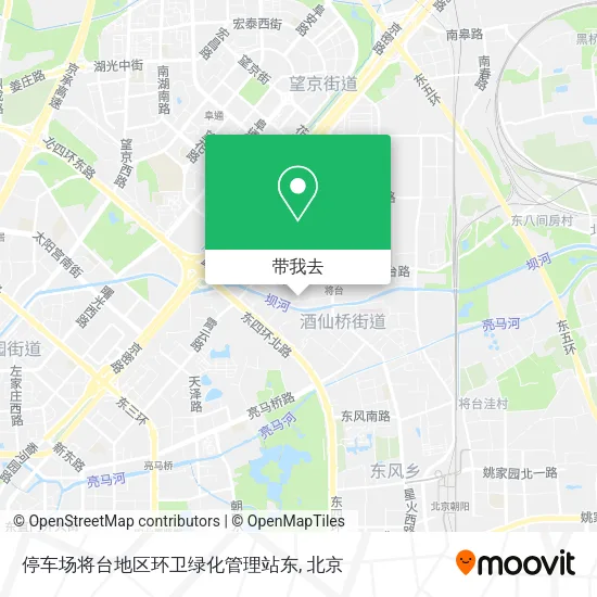 停车场将台地区环卫绿化管理站东地图