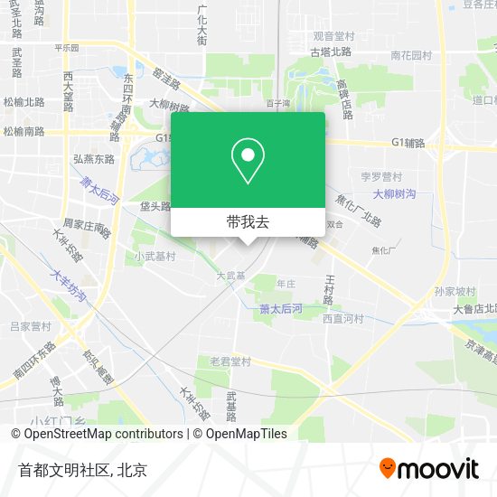 首都文明社区地图