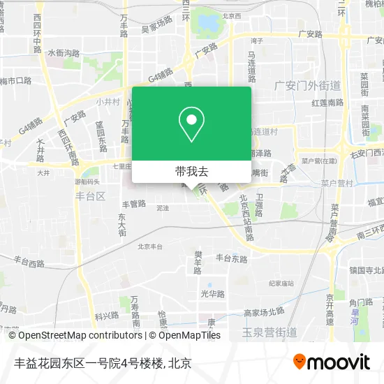 丰益花园东区一号院4号楼楼地图