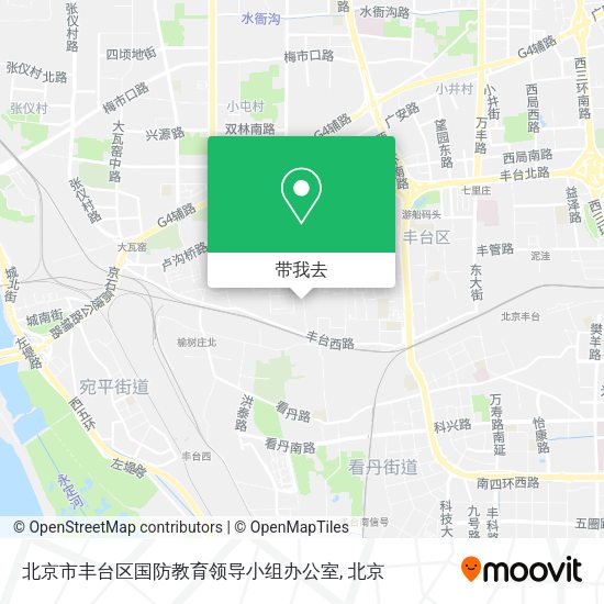 北京市丰台区国防教育领导小组办公室地图