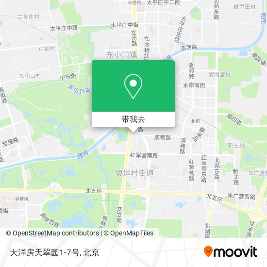 大洋房天翠园1-7号地图