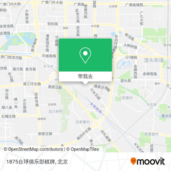1875台球俱乐部棋牌地图