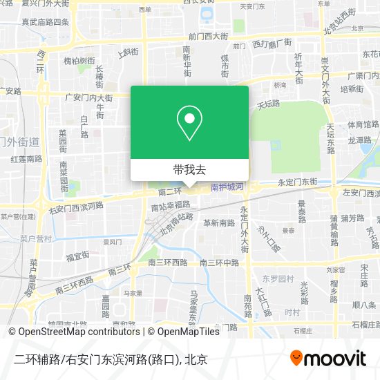 二环辅路/右安门东滨河路(路口)地图