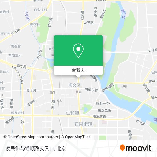 便民街与通顺路交叉口地图