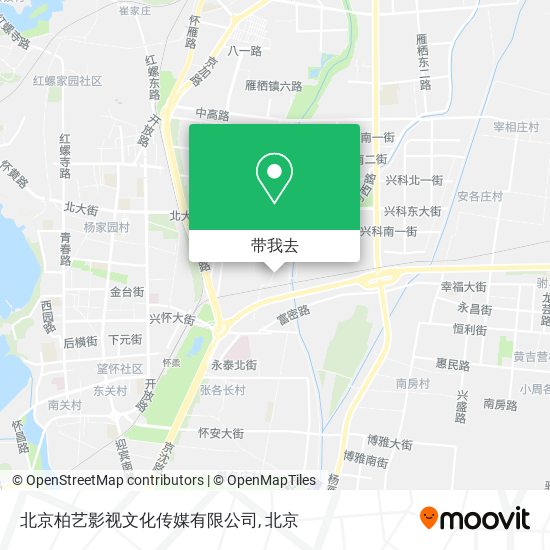 北京柏艺影视文化传媒有限公司地图