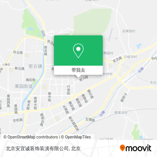 北京安宜诚装饰装潢有限公司地图