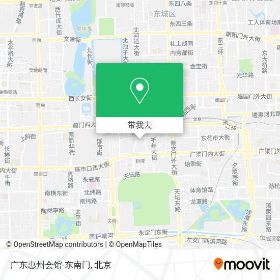 广东惠州会馆-东南门地图