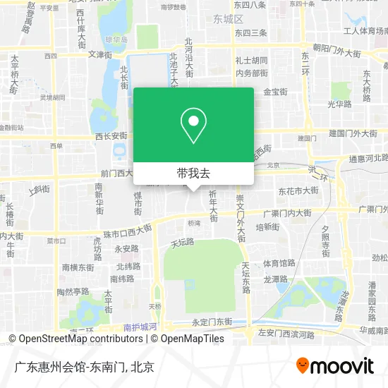 广东惠州会馆-东南门地图