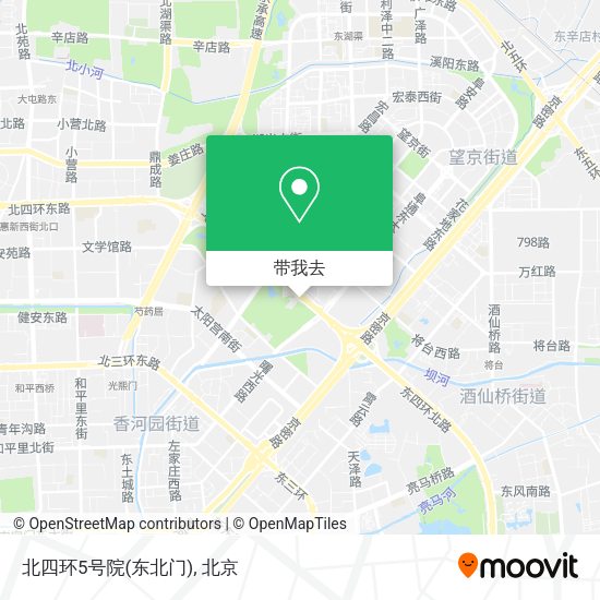北四环5号院(东北门)地图