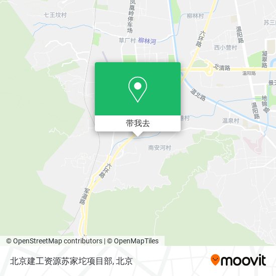 北京建工资源苏家坨项目部地图