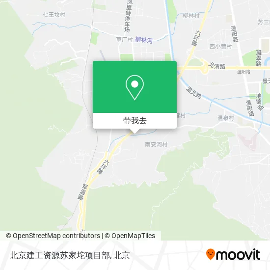 北京建工资源苏家坨项目部地图