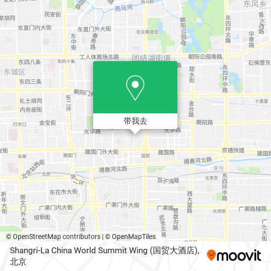 Shangri-La China World Summit Wing (国贸大酒店)地图