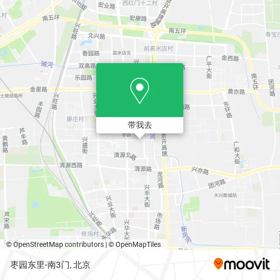 枣园东里-南3门地图