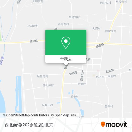 西北面馆(202乡道店)地图