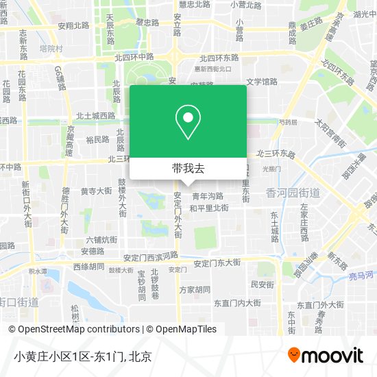 小黄庄小区1区-东1门地图