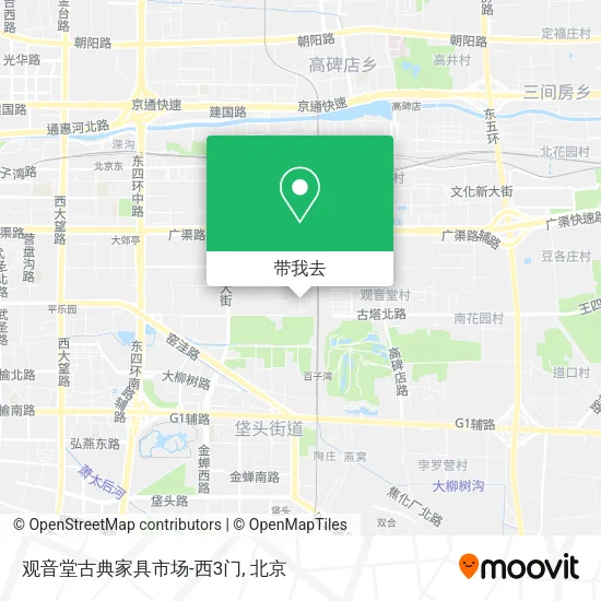 观音堂古典家具市场-西3门地图