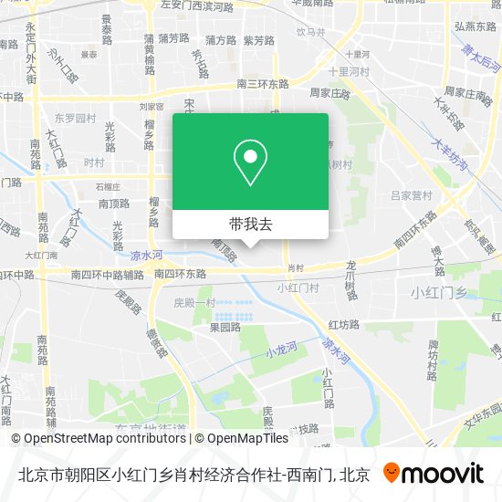 北京市朝阳区小红门乡肖村经济合作社-西南门地图