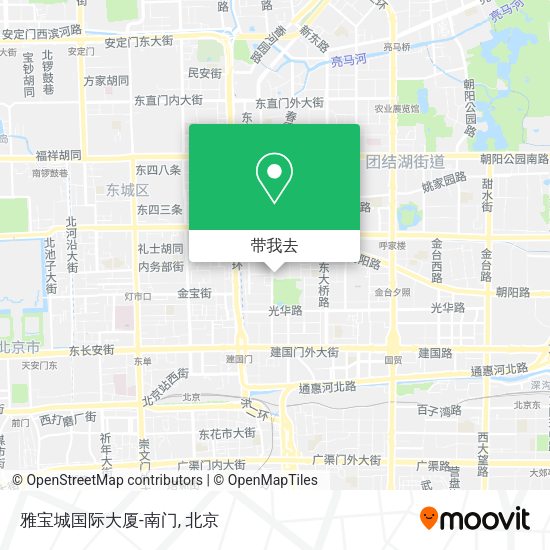 雅宝城国际大厦-南门地图