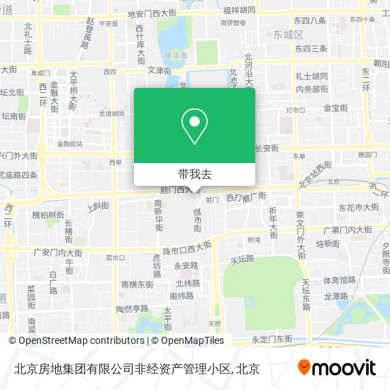 北京房地集团有限公司非经资产管理小区地图