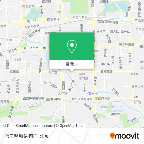 蓝天翔和苑-西门地图