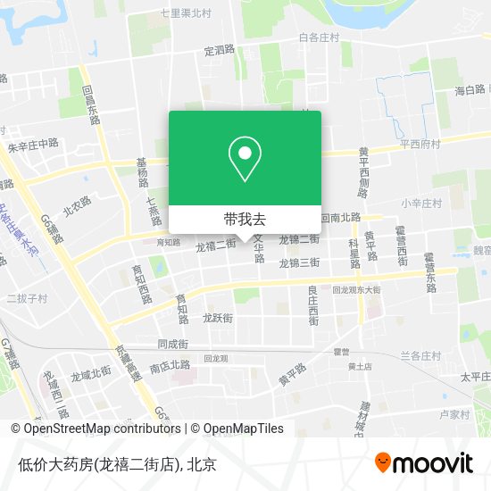 低价大药房(龙禧二街店)地图