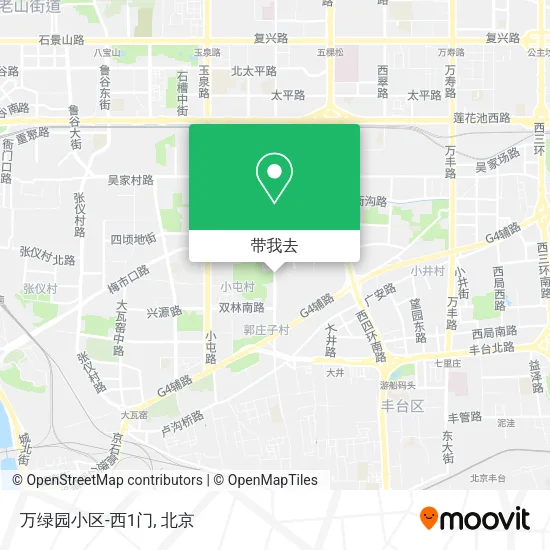 万绿园小区-西1门地图