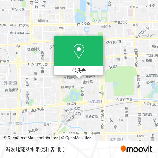 新发地蔬菜水果便利店地图