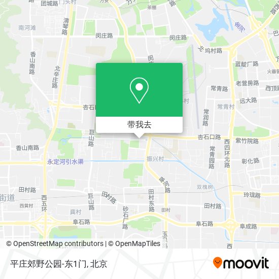平庄郊野公园-东1门地图